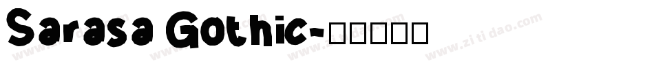 Sarasa Gothic字体转换